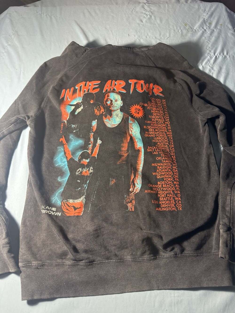 Lane Seven Kane Brown In The Air Tour Hoodie Size M